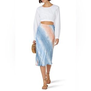 RTR NOW Tie Dye Midi Slip Skirt size medium